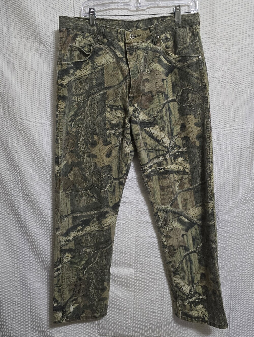Vintage Wrangler Pro Gear Mossy Oak Camo Hunting Jeans 36x34